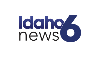 Idaho 6 news purple and black logo over a transparent backround