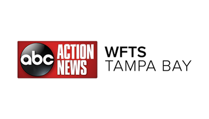 ABC Action News WFTS Tampa Bay news station logo with a transparent background
