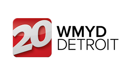 WMYD 20 Detroit news station logo with a transparent background