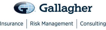 Gallager logo - a capitol G overlayed on a globe image next to the letters Gallager in black with Insurance, Risk Management, Consulting listed underneath