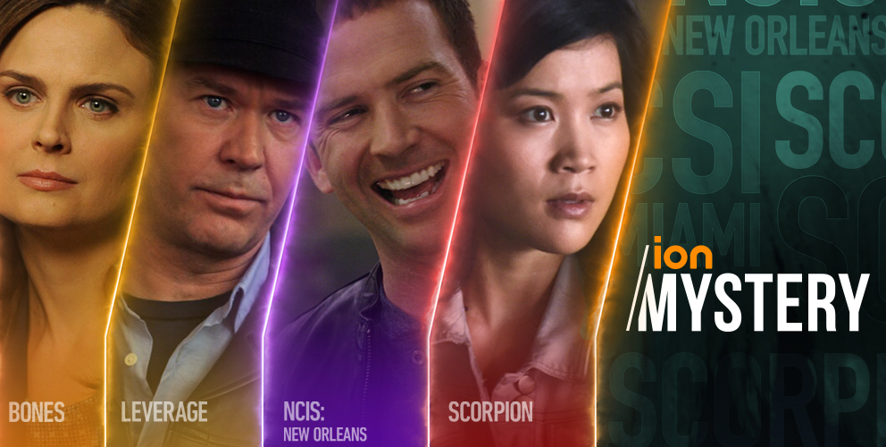 This is the carousel slider of ion's mystery programs such as: Bones, Leverage, NCIS, and Scorpion.